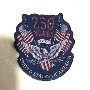 Commemorative Patriotic 250 Year Birthday Magnet of the United States of America